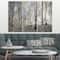 Designart - Dark Morning in Forest Panorama - Landscape Canvas Art Print